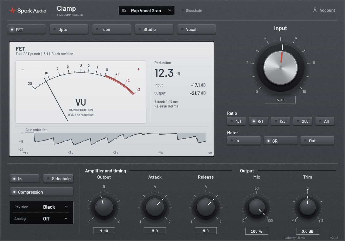 Spark Clamp plugin interface