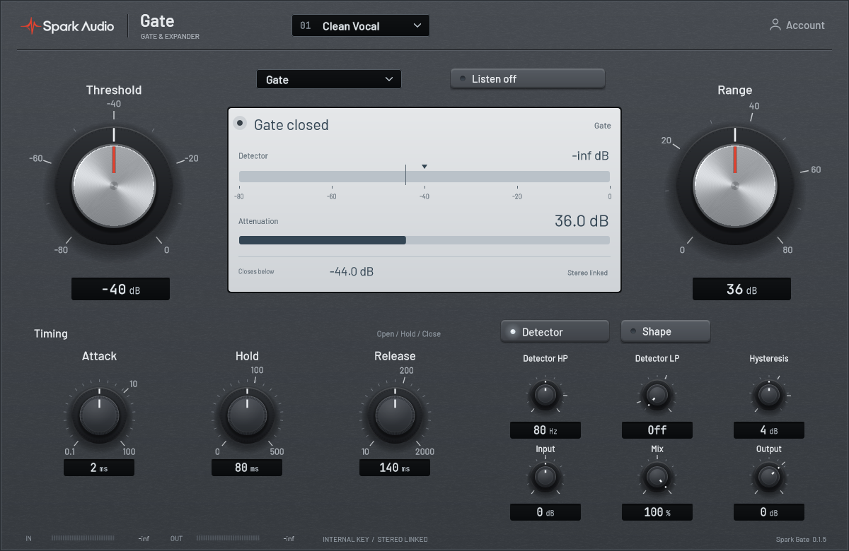 Spark Gate plugin interface