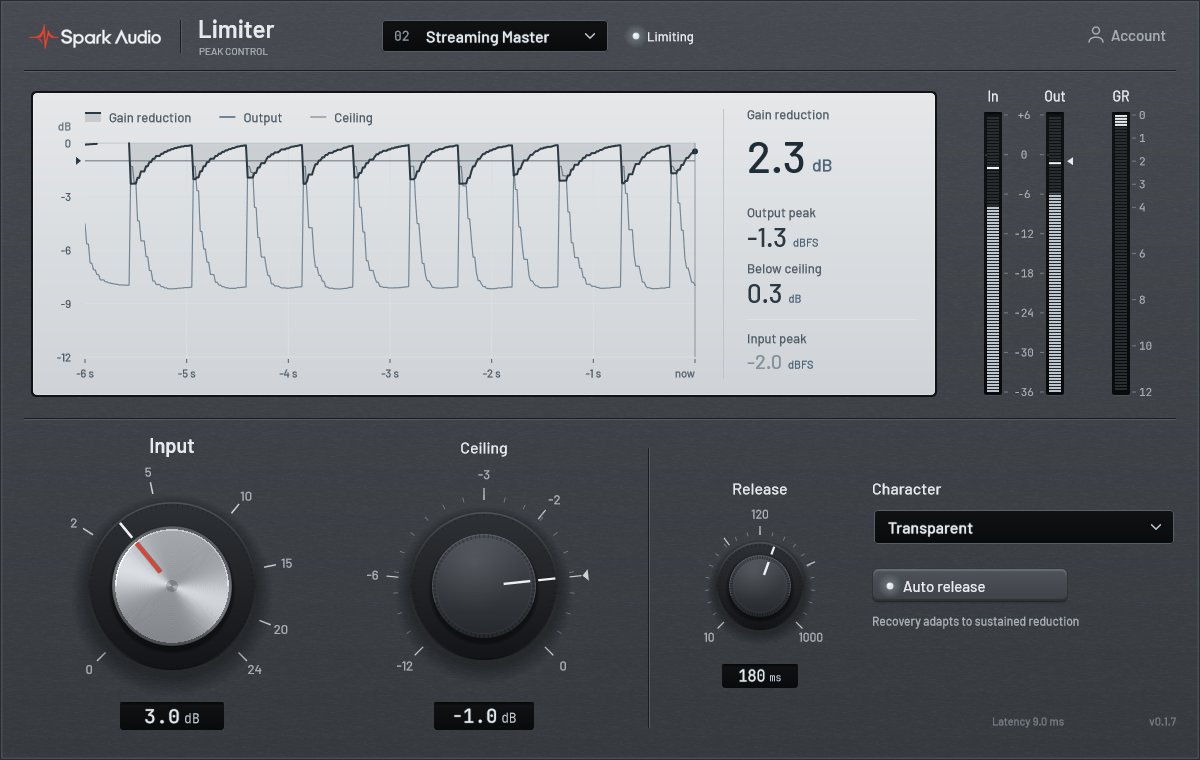Spark Limiter plugin interface